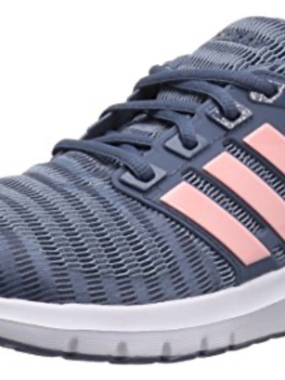 adidas Women's Athletic Sneakers in Dark Blue with Light Pink Stripes - Picture 2 of 5